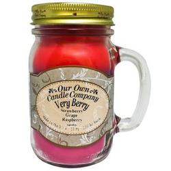 Very Berry Scented Mason Jar Candle