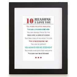 Personalized Romantic Reasons Print