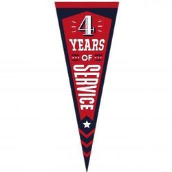 4 Years of Service Praise Pennant