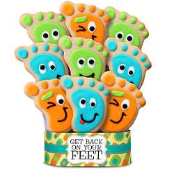 Get Back On Your Feet 9 Piece Cookie Bouquet