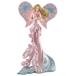 Wishes For Love Pink Ribbon Fairy Figurine