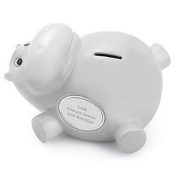 Personalized Ceramic Hippo Bank