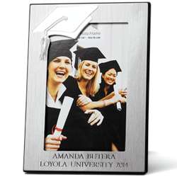 Personalized 4x6 Engraved Graduation Cap Picture Frame