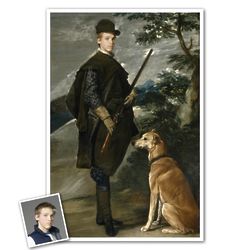 Personalized Duke of Spain Hunting Painting