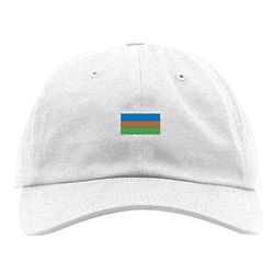 National Geographic White Hat with Iconic Flag