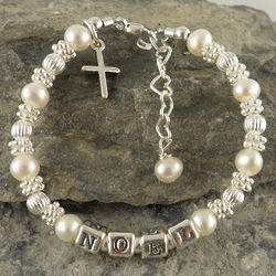 Personalized Baptism Bracelet