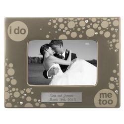 I Do Me Too Personalized Ceramic 4x6 Picture Frame