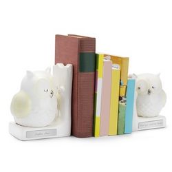 Personalized Ceramic Owl Bookends