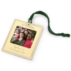 Christmas 2014 Personalized Gold Photo Ornament