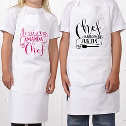 Personalized Kids Chef In Training Apron