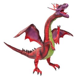 Posable Red Dragon Toy