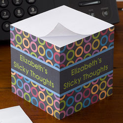 Bold Thoughts Personalized Paper Note Cube