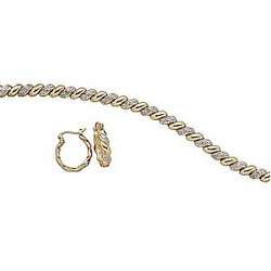 Diamond San Marco Tennis Bracelet and Earring Set