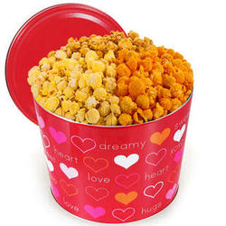 For My Valentine 2-Gallon Popcorn Tin