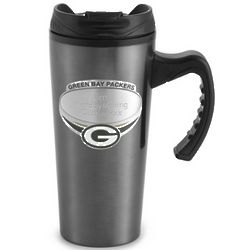 Engravable Green Bay Packers Gunmetal Travel Mug