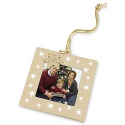 Personalized Snowflake Picture Frame Christmas Ornament
