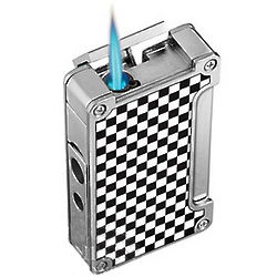 Jetline Titan Black & White Checkered Lighter