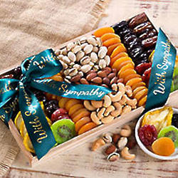 With Sympathy Dried Fruit and Nut Gift Box