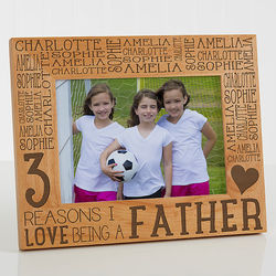 Personalized His Reasons Why Wooden Picture Frame