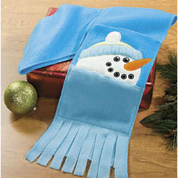 Snowman Scarf With Pockets