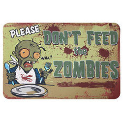 Don't Feed the Zombies Mat