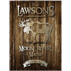 Personalized Canvas Welcome to the Lake Sign