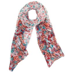 Women's Lightweight Floral Ombre Scarf