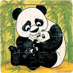 Panda & Cub Wooden Jigsaw Puzzle