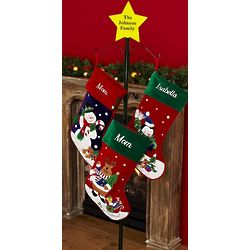 Personalized Metal Christmas Stocking Holder