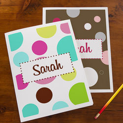 Girl's On the Go Personalized Folders