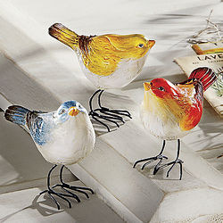 Colorful Bird Figurines