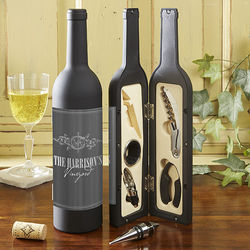 Hampton Wine Bottle Personalized Wine Accessory Kit