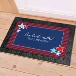 Personalized Fourth of July Doormat