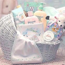 Welcome Baby Bassinet Gift Basket