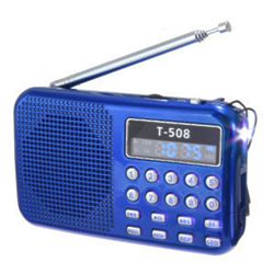 Mini Portable LED Radio and MP3 Player