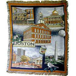 Boston Landmarks Large Throw Blanket