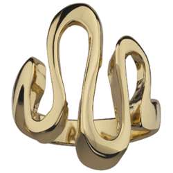 14K Gold Plated Form Fashion Ring