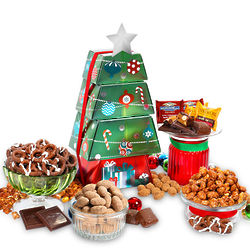 Chocolate and More Christmas Gift Tower