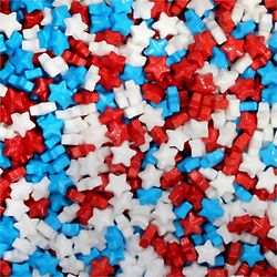 5 Pounds of Red, White, and Blue Star Hard Candies