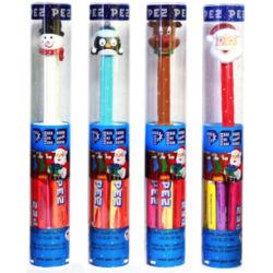 4 Christmas Pez Dispenser Tubes