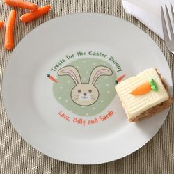 Personalized Easter Bunny Plate