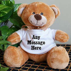 teddy with message