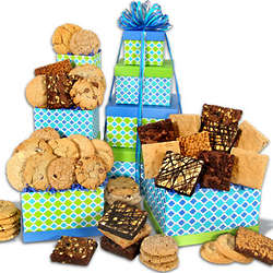 Cookies and Brownies Christmas Gift Tower