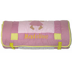 Personalized Girl's Nap Roll Blanket