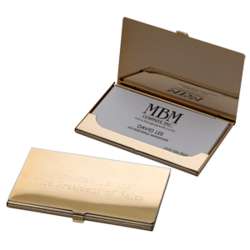 Goldtone Polished Card Case