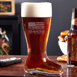 American Heroes Personalized Beer Boot