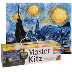 Master Kitz: The Starry Night Van Gogh Style Painting Kit
