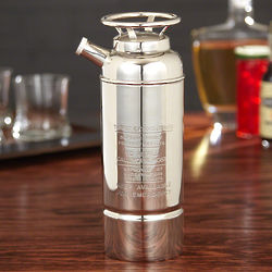 In Case of Emergency Silver-Plated Cocktail Shaker