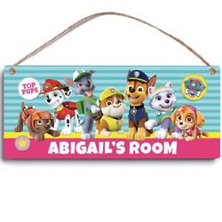 Paw Patrol Pawesome Pups Personalized Room Sign