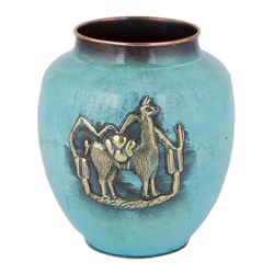 Historic Culture Copper and Bronze Decorative Vase